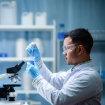 Photo of a scientist in a research laboratory