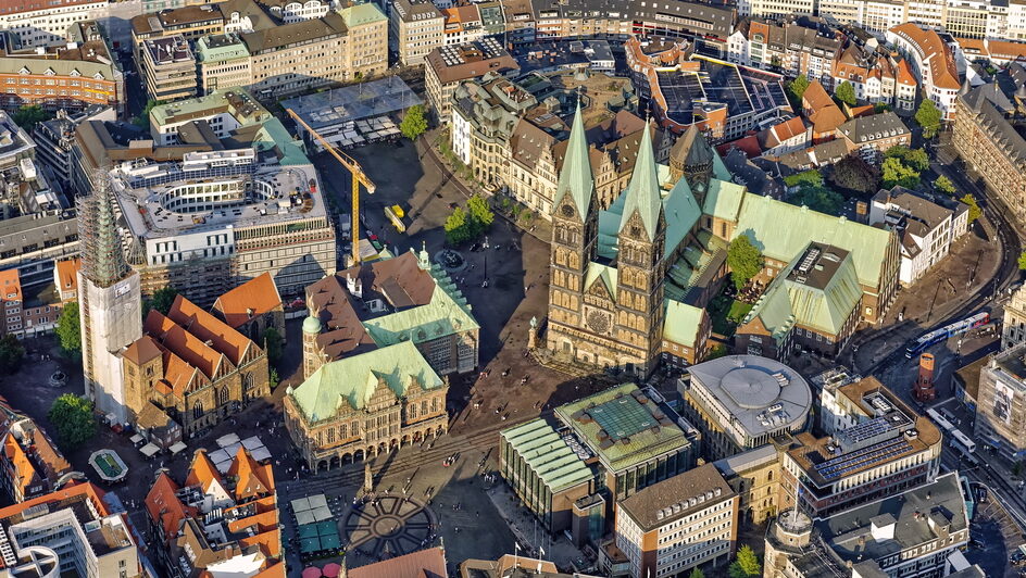 Bremer Marktplatz von oben