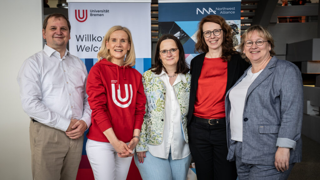 Das Rektorat der Universität Bremen und die Northwest Alliance begrüßten die Besucher:innen des OPEN CAMPUS.